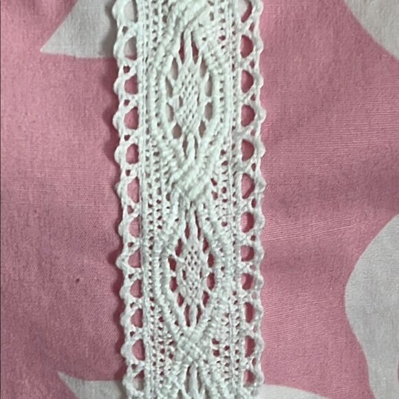 Bay Studio Lace Accent Floral Pink Skirt with Bow SZ 12 - Picture 3 of 9